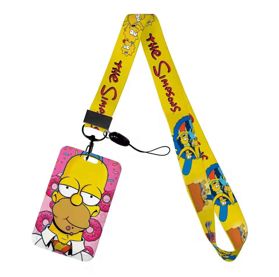 Preventa Portacredencial Vertical + Lanyard Los Simpson 6