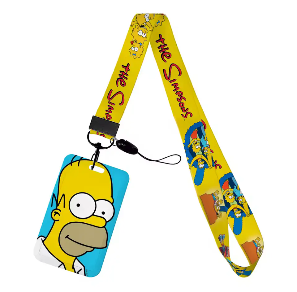 Preventa Portacredencial Vertical + Lanyard Los Simpson 7