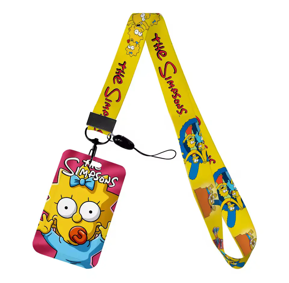 Preventa Portacredencial Vertical + Lanyard Los Simpson 8