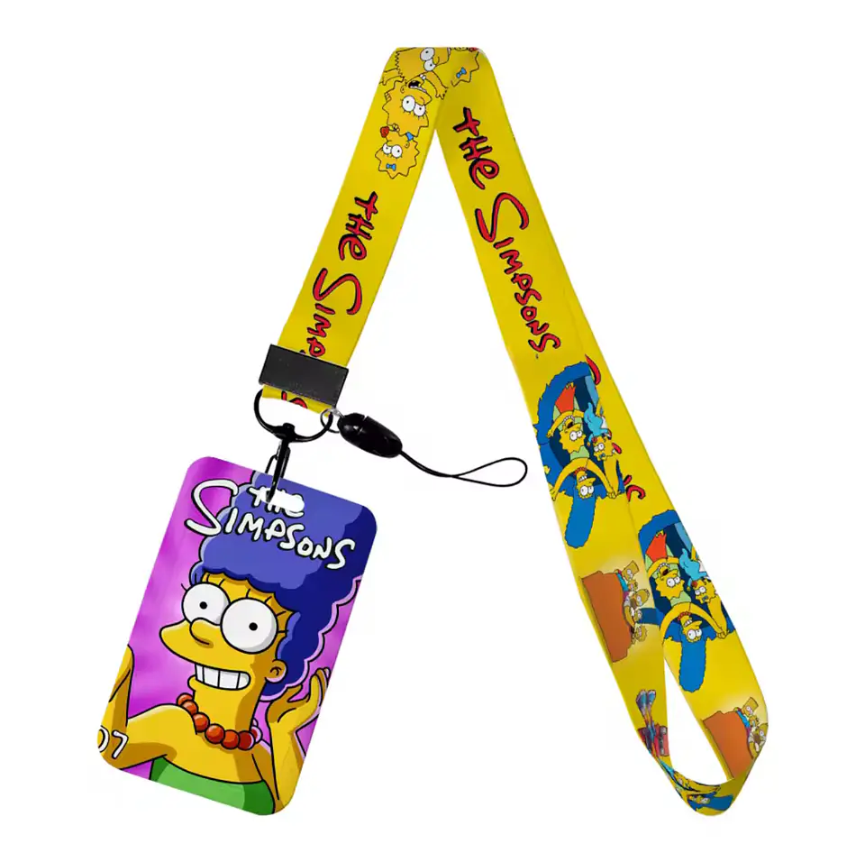Preventa Portacredencial Vertical + Lanyard Los Simpson 9