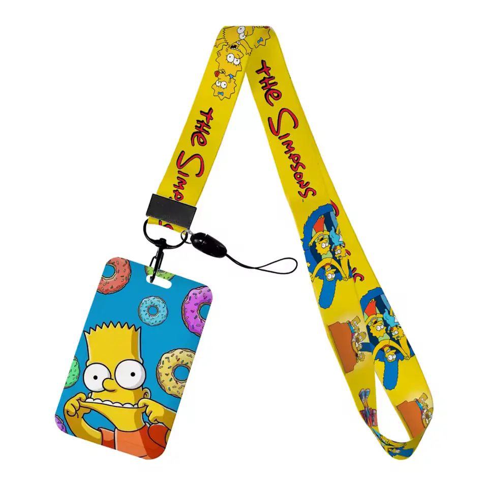 Preventa Portacredencial Vertical + Lanyard Los Simpson 10