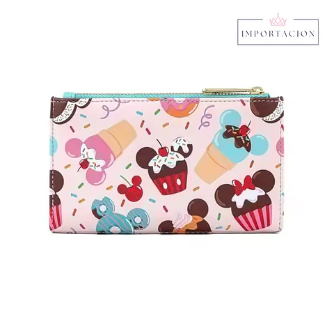Preventa Billetera Postres Mickey and Minnie Loungefly