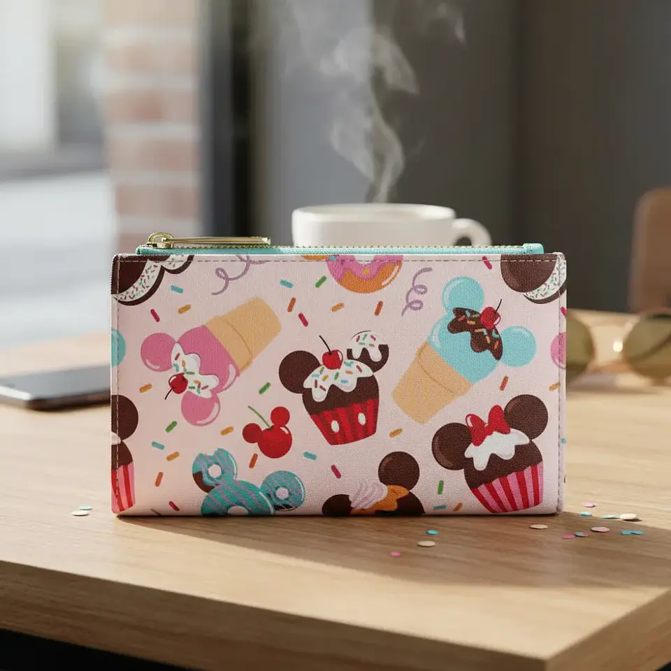 Preventa Billetera Postres Mickey and Minnie Loungefly 7