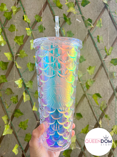 Vaso Sirena Escamas Doble Capa Starbucks 700ml