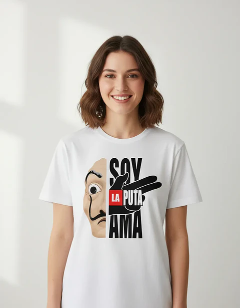 Polera “Soy la Puta Ama” La casa de Papel