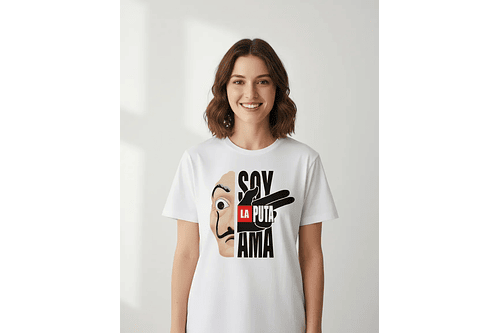 Polera “Soy la Puta Ama” La casa de Papel