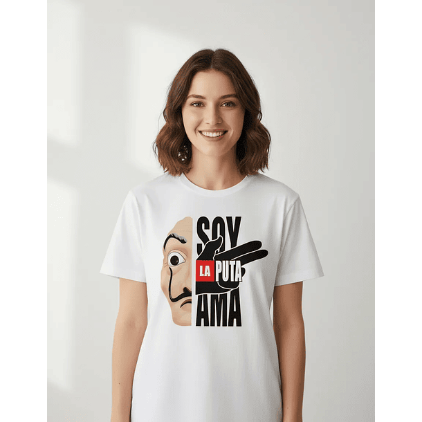 Polera “Soy la Puta Ama” La casa de Papel 1