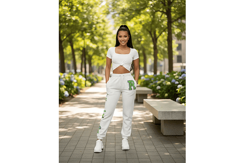 Jogger Unisex blanco Reptar