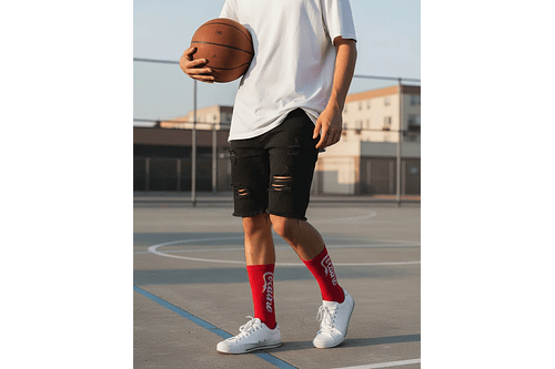 Calcetines mediano Cocaine rojo