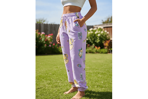 Jogger Unisex Rugrats morado (pequeño detalle en la tela)