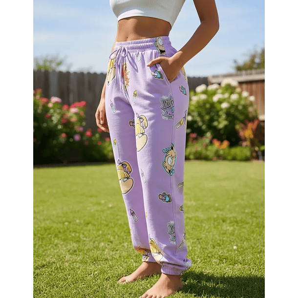 Jogger Unisex Rugrats morado (pequeño detalle en la tela) 1