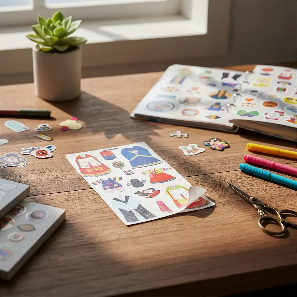 Set Sticker Tradicional de Corea 5