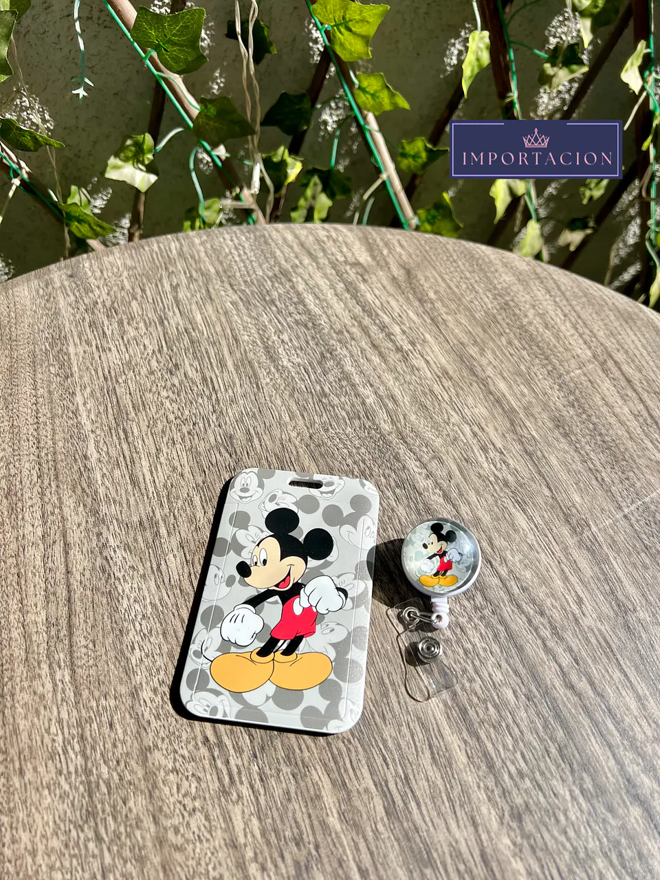 Preventa Portacredencial + Hebilla Retractil Mickey  3