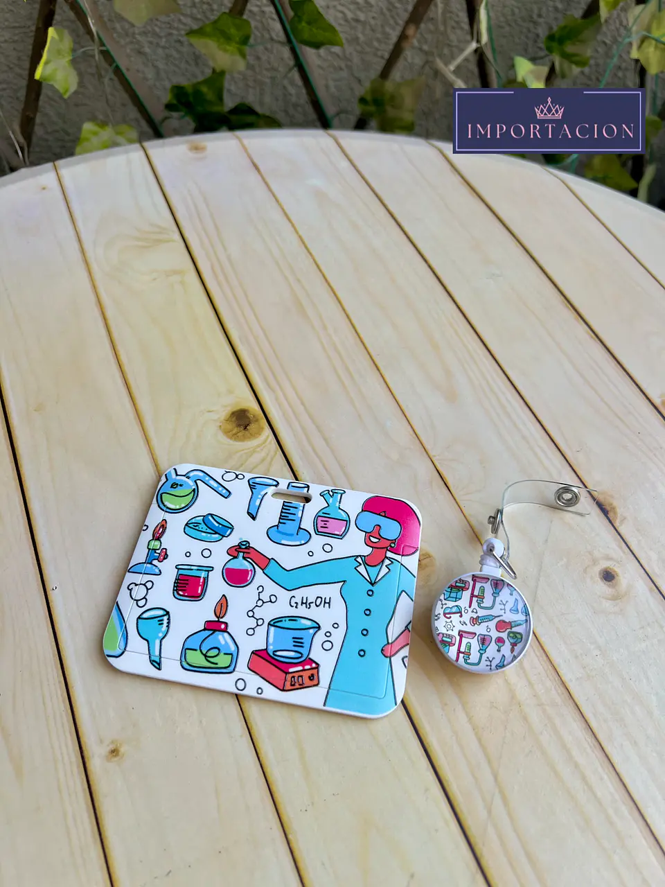 Preventa Portacredencial Horizontal + Hebilla Retractil Cientifico 1