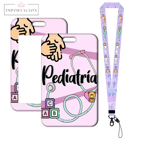 Preventa Portacredencial Vertical + Lanyard Pediatria/Neonatologia