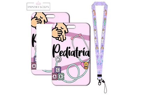 Preventa Portacredencial Vertical + Lanyard Pediatria/Neonatologia