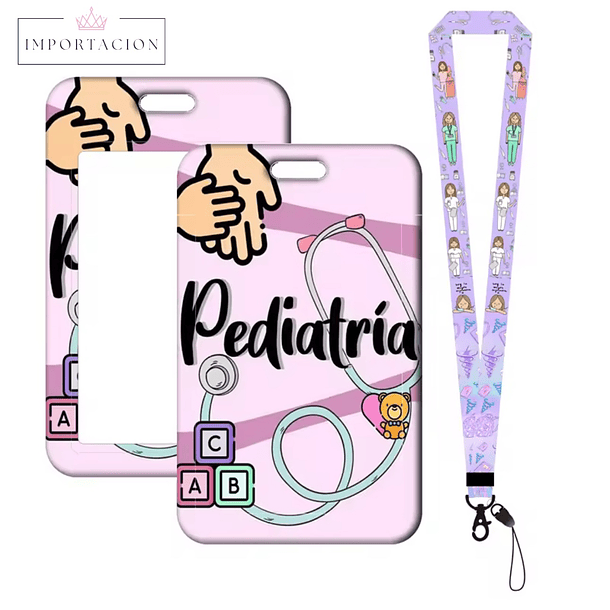Preventa Portacredencial Vertical + Lanyard Pediatria/Neonatologia 1
