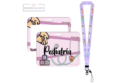 Preventa Portacredencial Horizontal + Lanyard Pediatria/Neonatologia