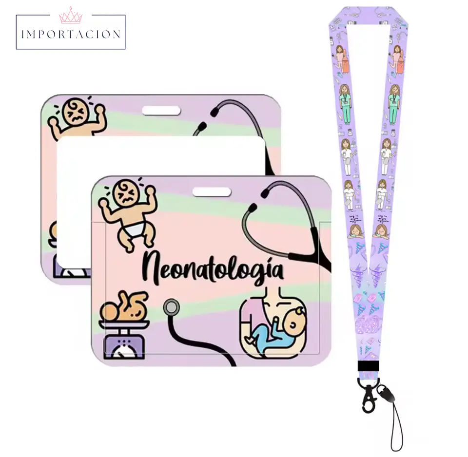 Preventa Portacredencial Horizontal + Lanyard Pediatria/Neonatologia 2