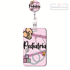 Preventa Portacredencial Vertical + Hebilla Retractil Pediatria/Neo 1