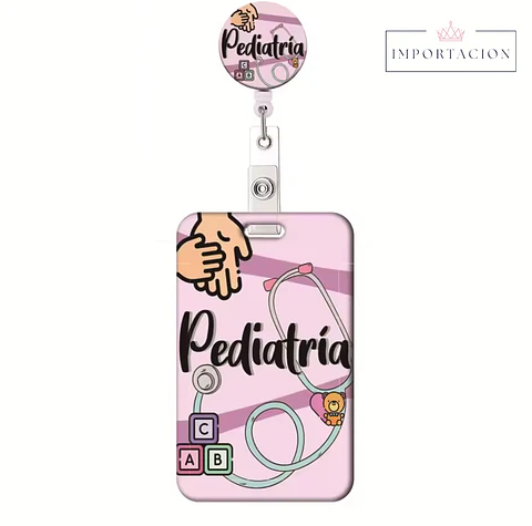 Preventa Portacredencial Vertical + Hebilla Retractil Pediatria/Neo