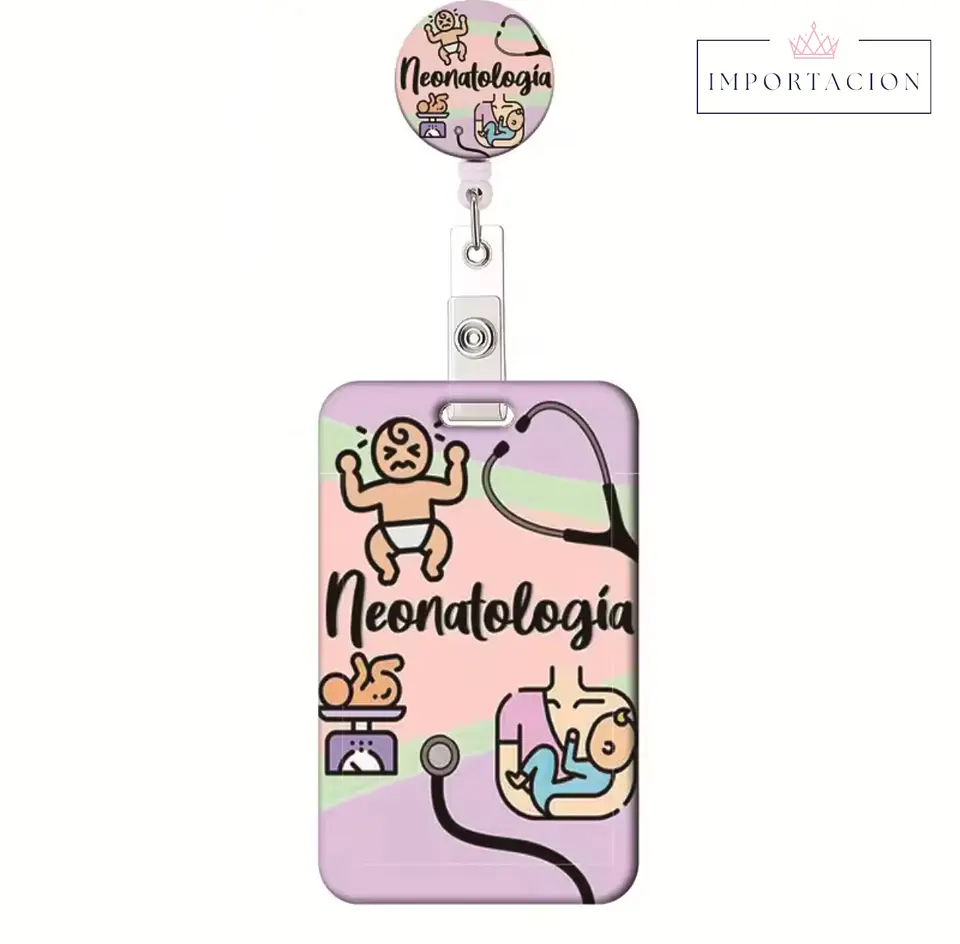 Preventa Portacredencial Vertical + Hebilla Retractil Pediatria/Neo 2