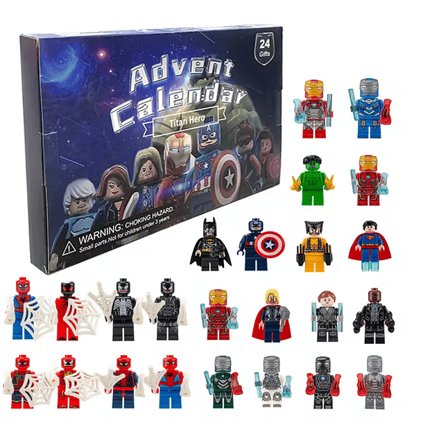 Preventa Calendario Adviento figuras Marvel Para Niños 24 Piezas 4