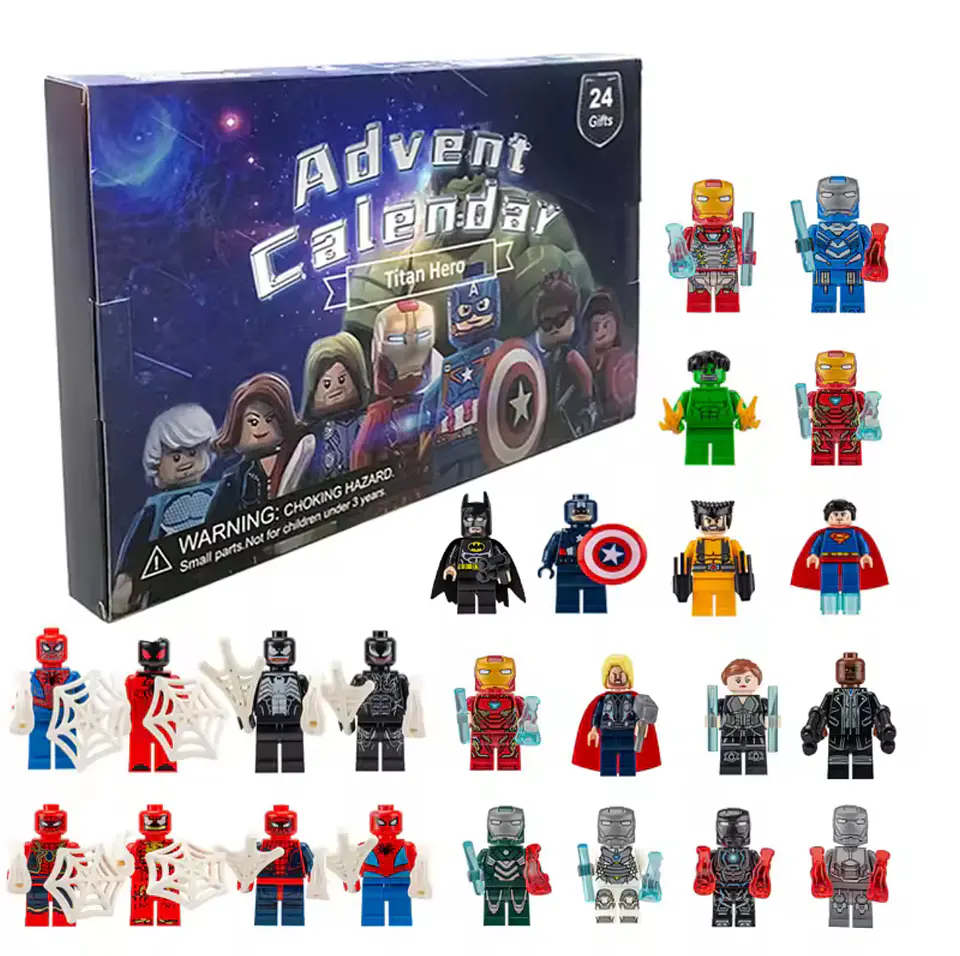 Preventa Calendario Adviento figuras Marvel Para Niños 24 Piezas 4
