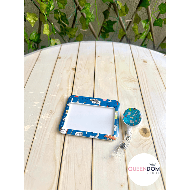 Preventa Portacredencial Horizontal + Hebilla Retractil Cientifico 4