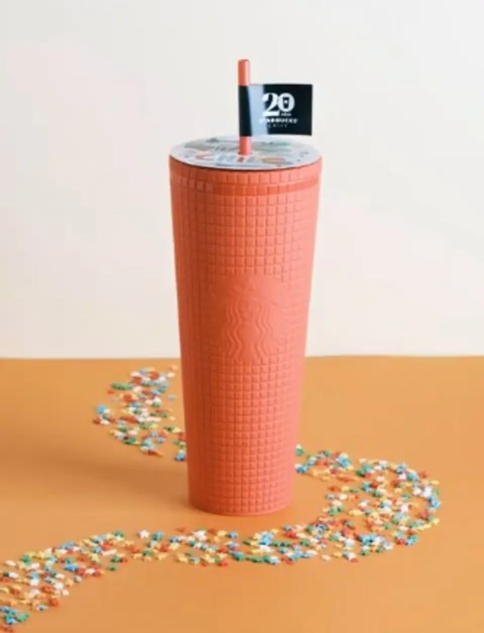 Tumbler Starbucks 20 Años Aniversario Naranja 730ml 4