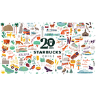 Vaso Starbucks Reutilizable Chile Nuevo Con Tapa Aniversario 20 Años 473ml 4