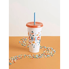 Vaso Plastico Reutilizable 20 Años Chile Aniversario 473ml 2