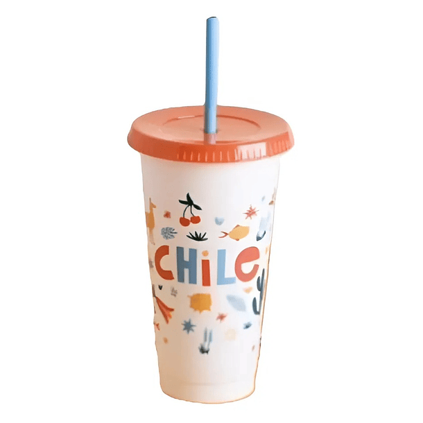Vaso Plastico Reutilizable 20 Años Chile Aniversario 473ml 1