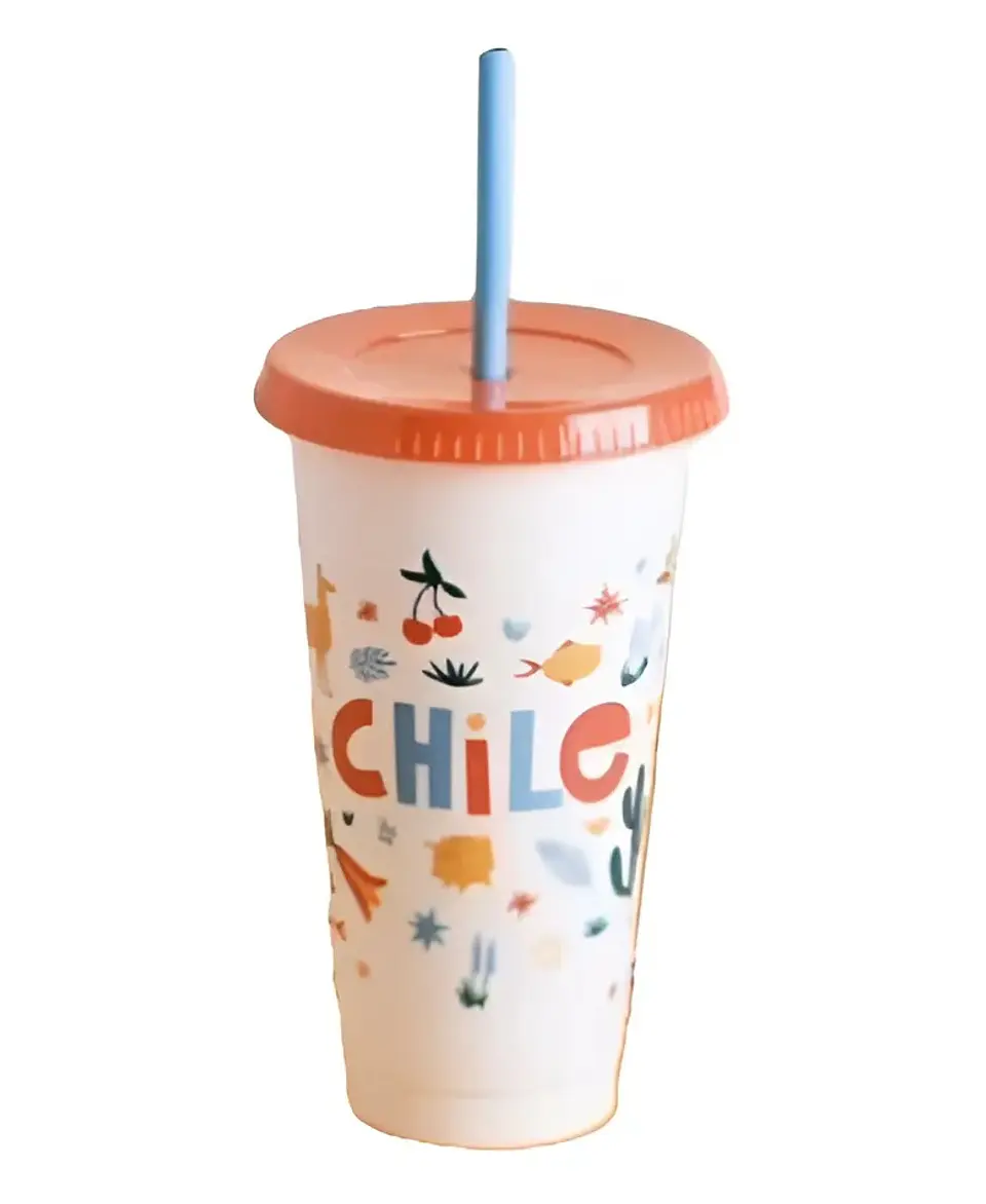 Vaso Plastico Reutilizable 20 Años Chile Aniversario 473ml 1