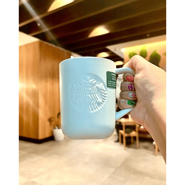Taza Starbucks Sustentable Reciclado Triangular 473ml 2
