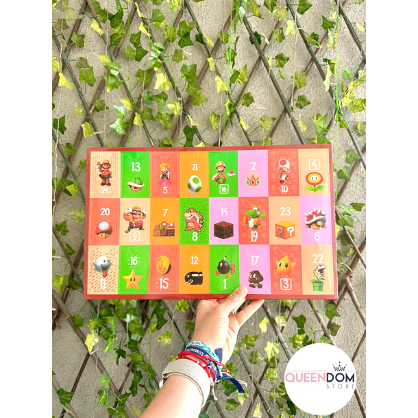Preventa Calendario Adviento Mario Bros Navidad Para Niños 24 Piezas 15