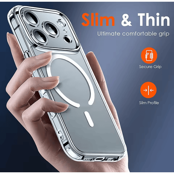 Preventa Carcasa Celular Transparente Magsafe modelos iphone 17 5