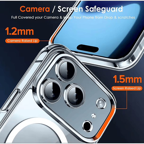 Preventa Carcasa Celular Transparente Magsafe modelos iphone 17 8