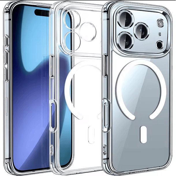 Preventa Carcasa Celular Transparente Magsafe modelos iphone 17 1