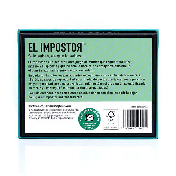 Preventa Juego De Cartas El impostor En Español 5