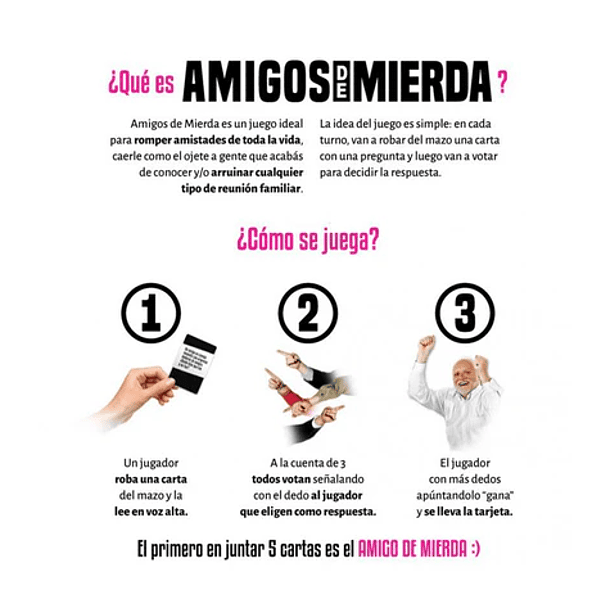 Preventa Juego de cartas Amigos de Mierda 2 4