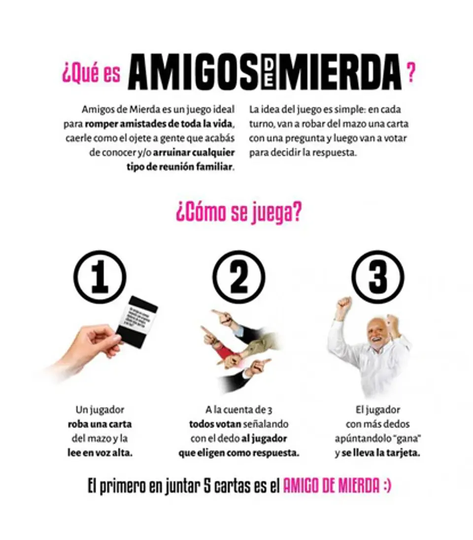 Preventa Juego de cartas Amigos de Mierda 2 4