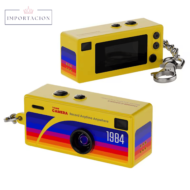 Preventa Mini Camara Retro Digital Llavero Con Pantalla Lcd 1080hd 1