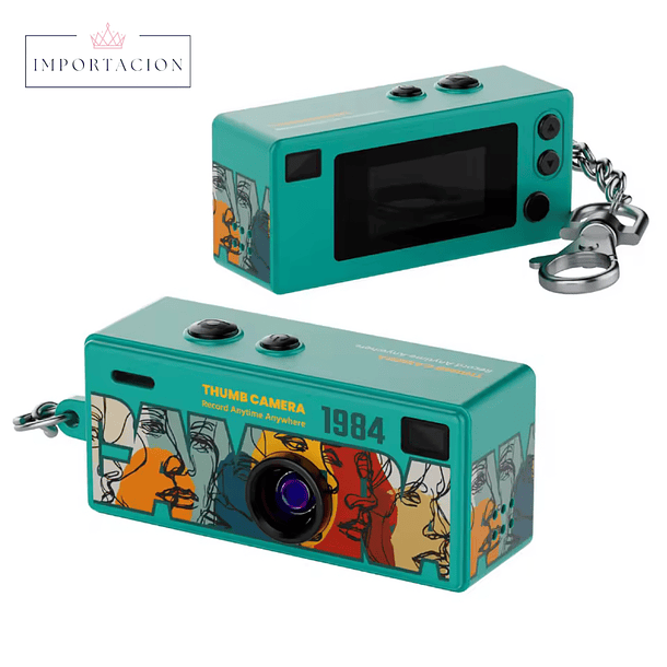 Preventa Mini Camara Retro Digital Llavero Con Pantalla Lcd 1080hd 10