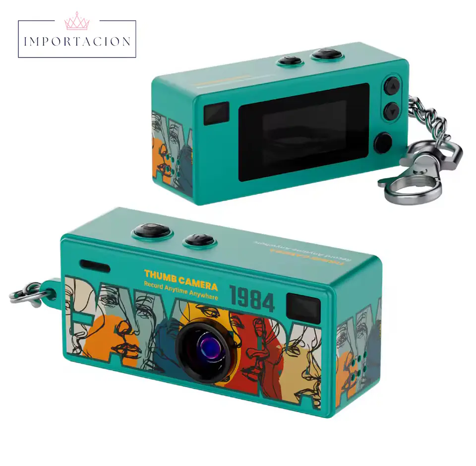 Preventa Mini Camara Retro Digital Llavero Con Pantalla Lcd 1080hd 30