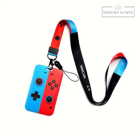 Preventa Portacredencial Vertical + Lanyard Nintendo Switch
