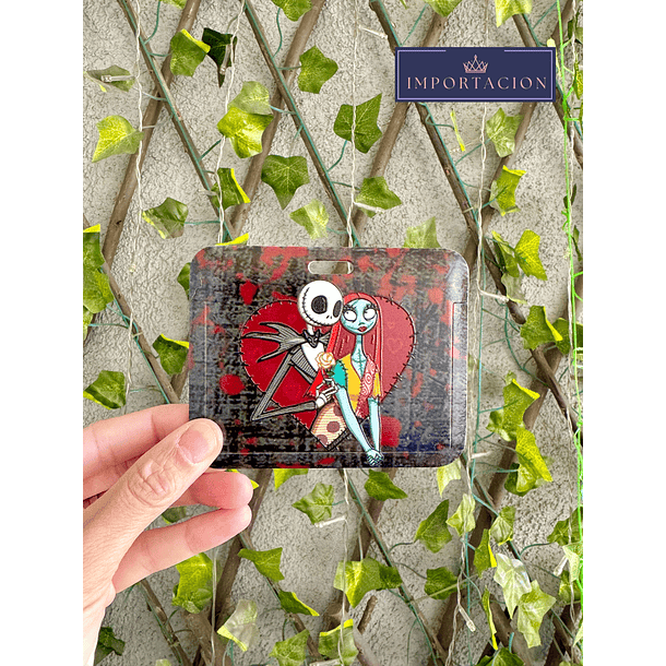 Preventa Portacredencial Horizontal + Lanyard Jack Skellington 1