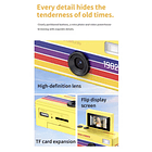 Preventa Mini Camara Retro Digital Llavero Con Pantalla Flip 3