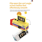 Preventa Mini Camara Retro Digital Llavero Con Pantalla Flip 2