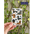 Preventa Portacredencial Vertical + Lanyard Perros Salchichas 1